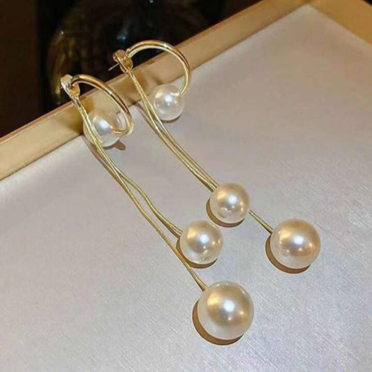Pearl Tassel Drop Earring