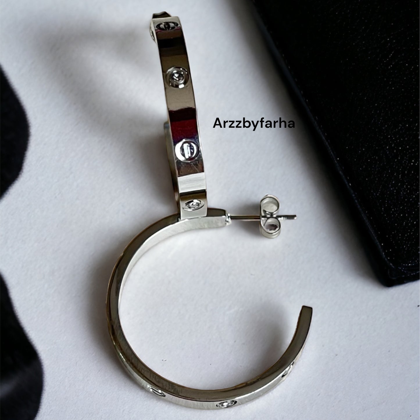 Silver Plated Hoop Earring