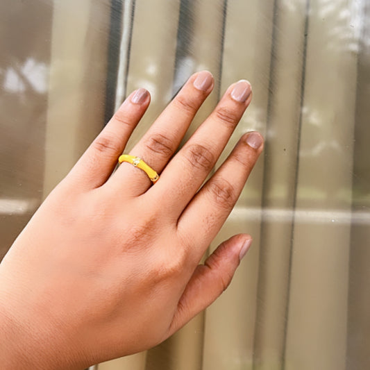 Yellow Gold Plated Finger Ring