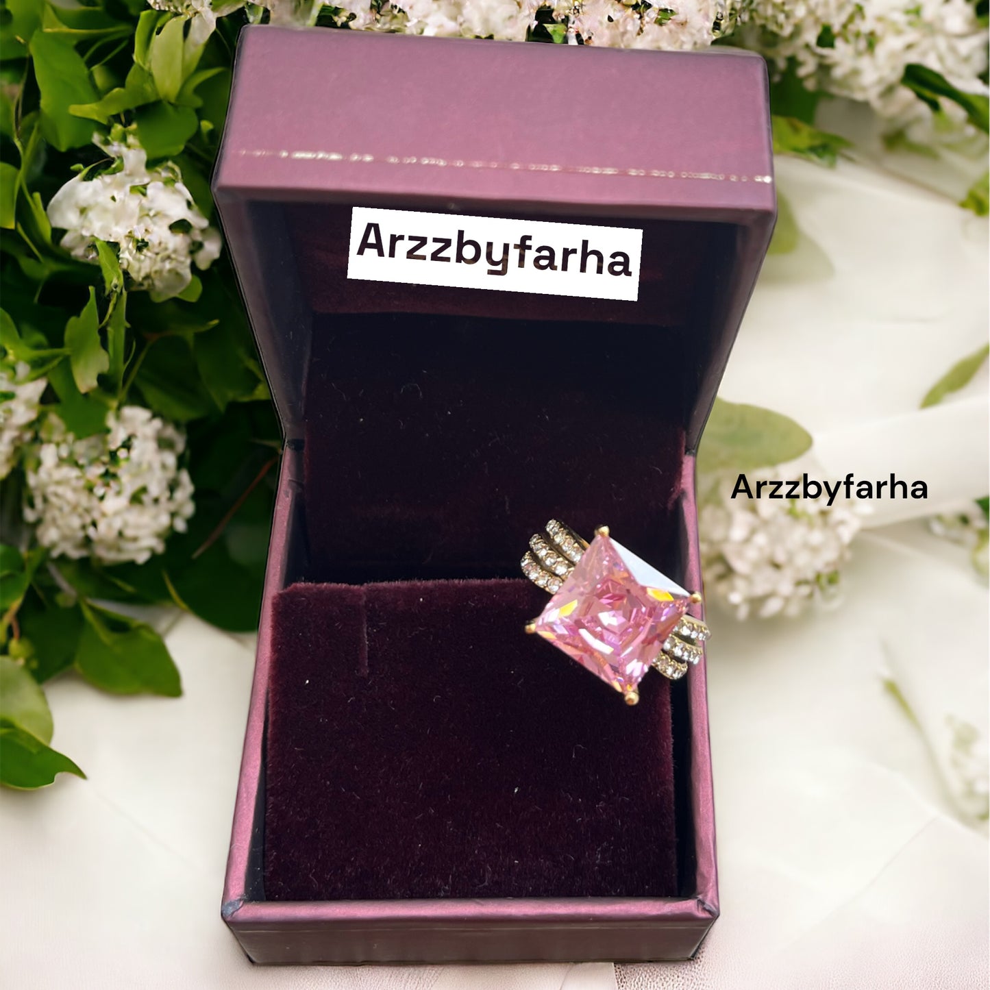 Best Seller Pink Stone AD Ring