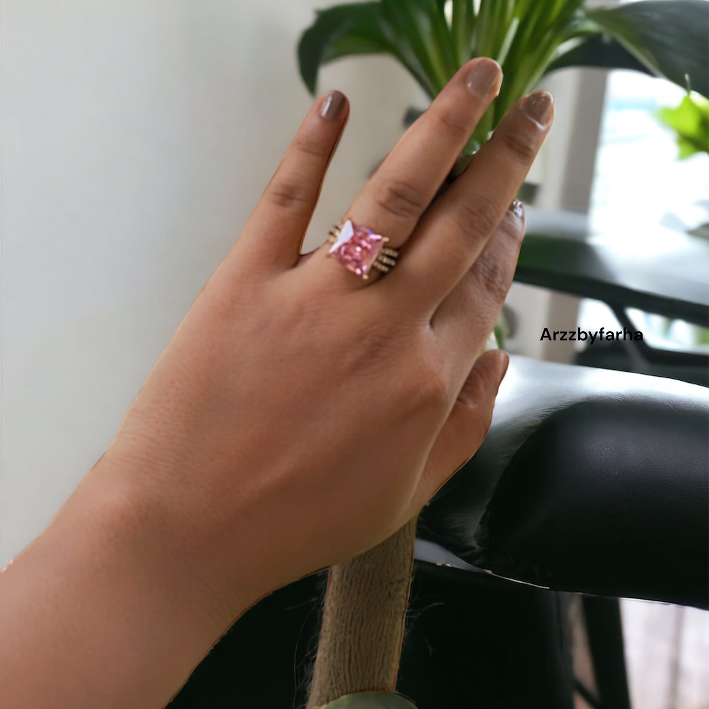 Best Seller Pink Stone AD Ring
