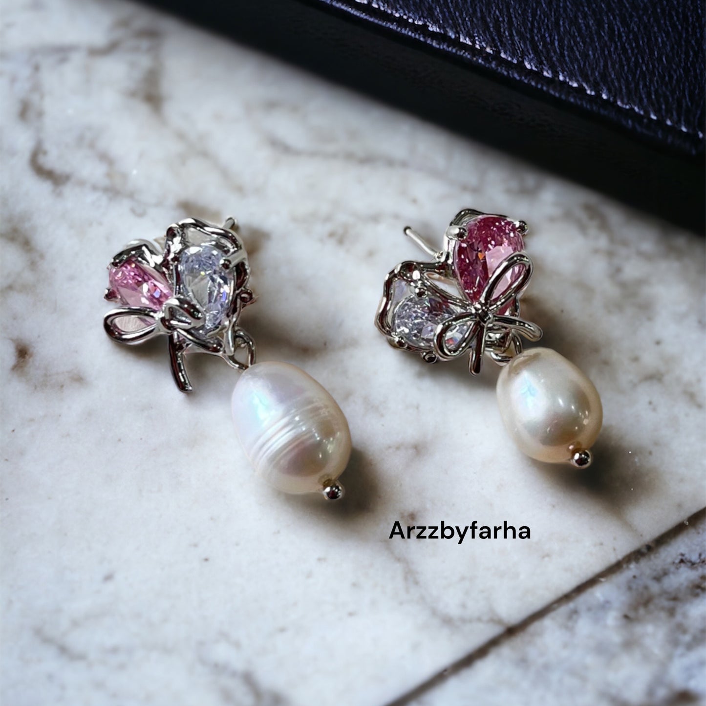 Fresh Water Pearl Zircon Earring