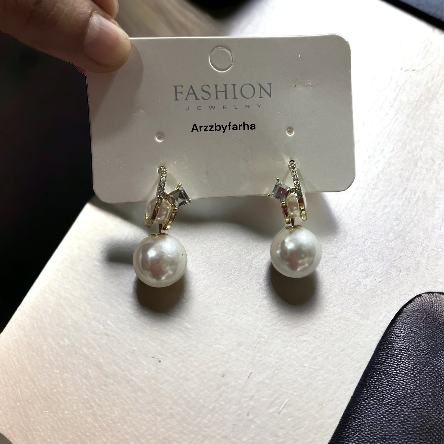 Pearl Drop Stud Earring