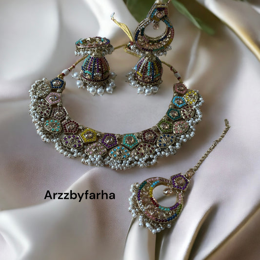 Jadau Choker Necklace Set