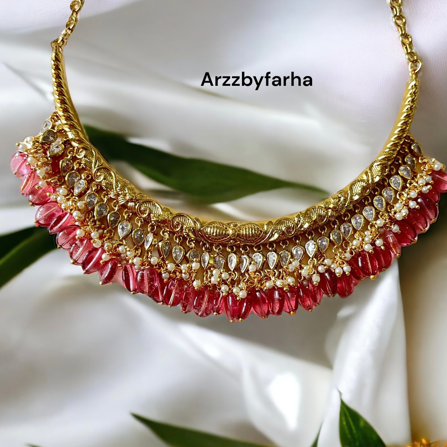 Zeenat Pink Choker Necklace