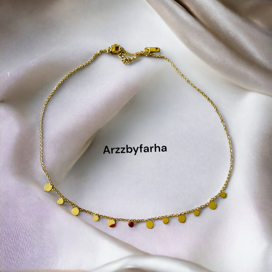 Round Sequence Gold Chain