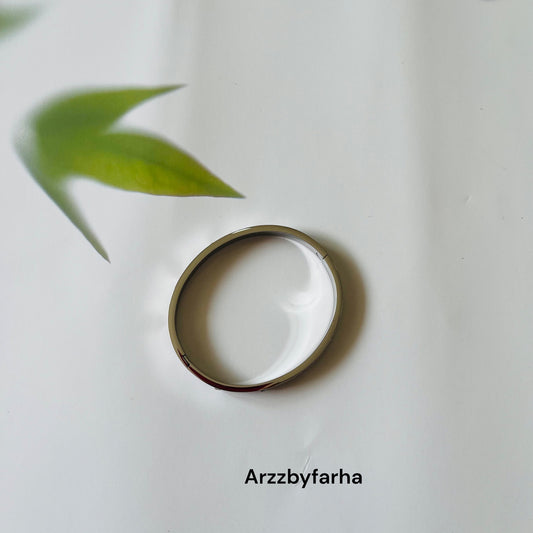 Silver Zircon Studded Cuff Bracelet