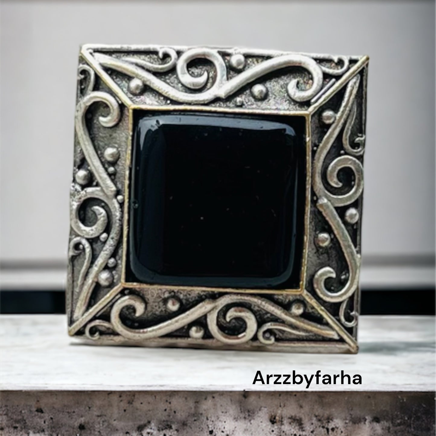 Monalisa Stone Free Size Rings