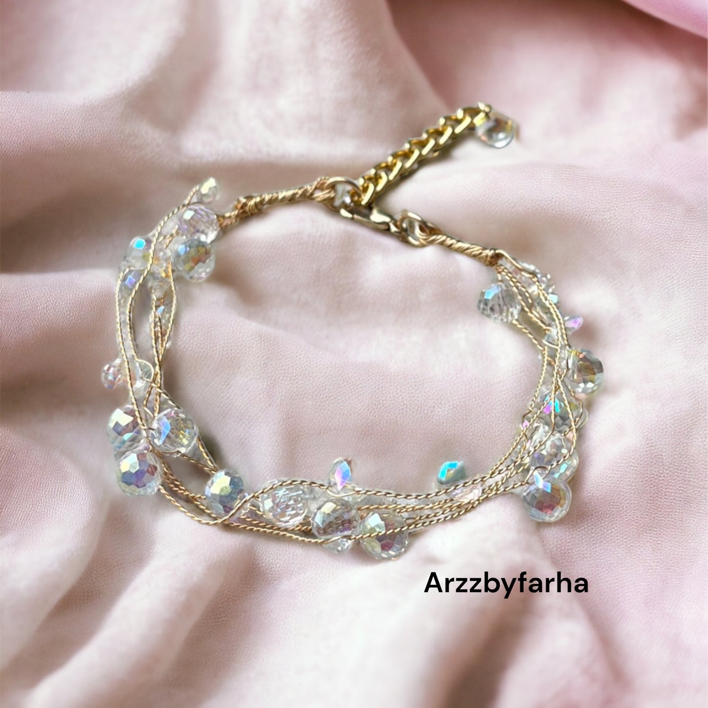 Crystal Beads Charm Bracelet