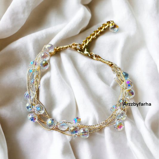 Crystal Beads Charm Bracelet