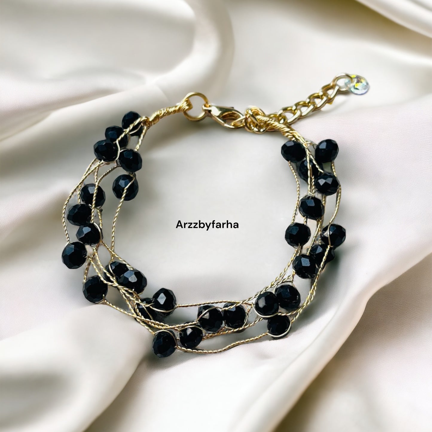 Crystal Beads Charm Bracelet