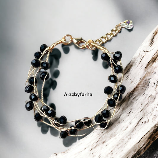 Crystal Beads Charm Bracelet