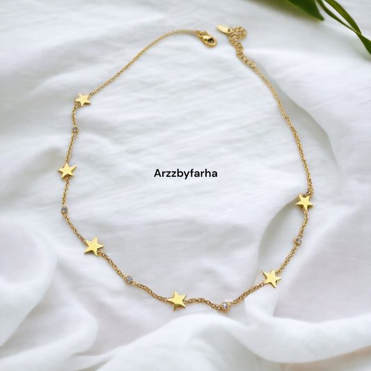 Sequence Star Gold Chain