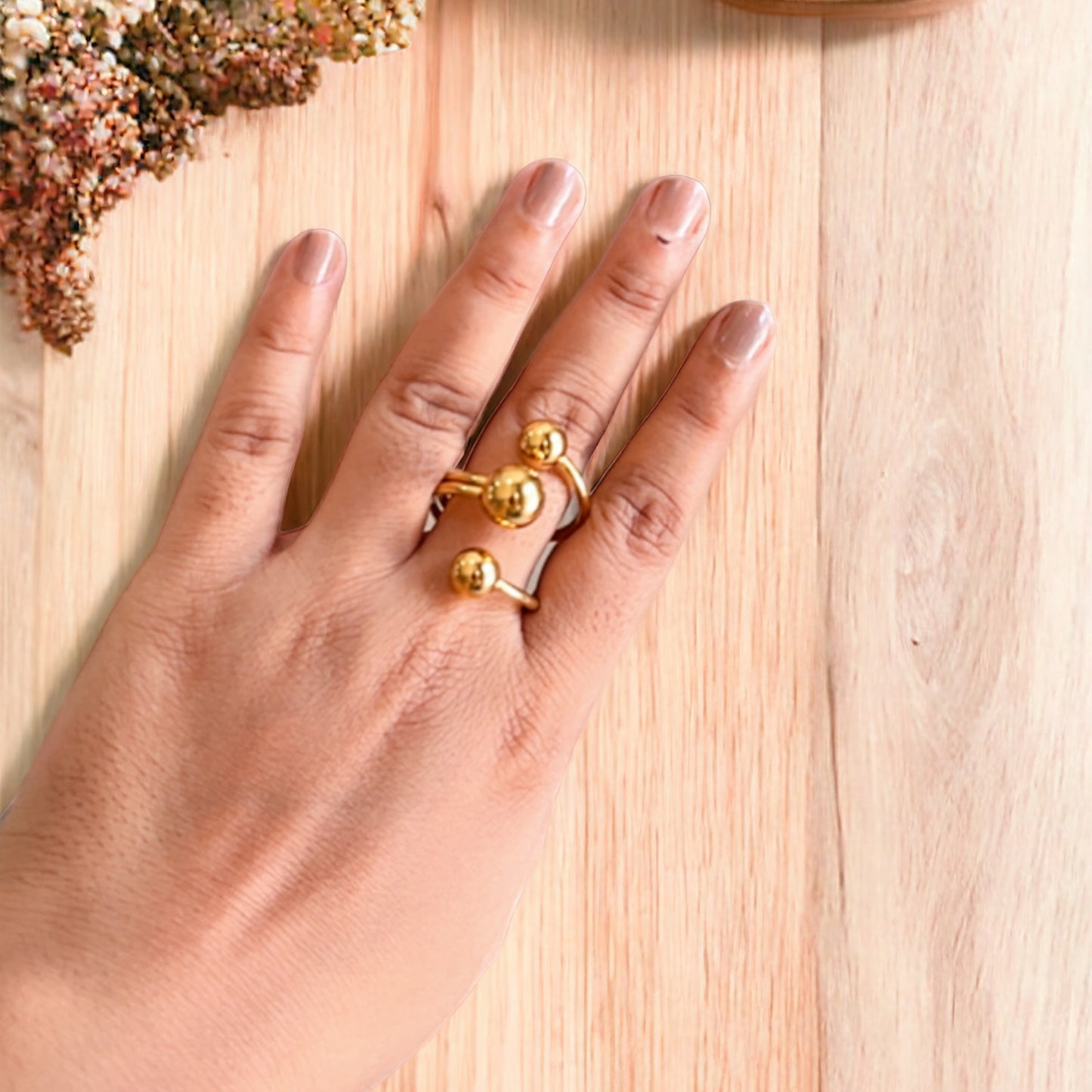 Gold Plated Drop Rings