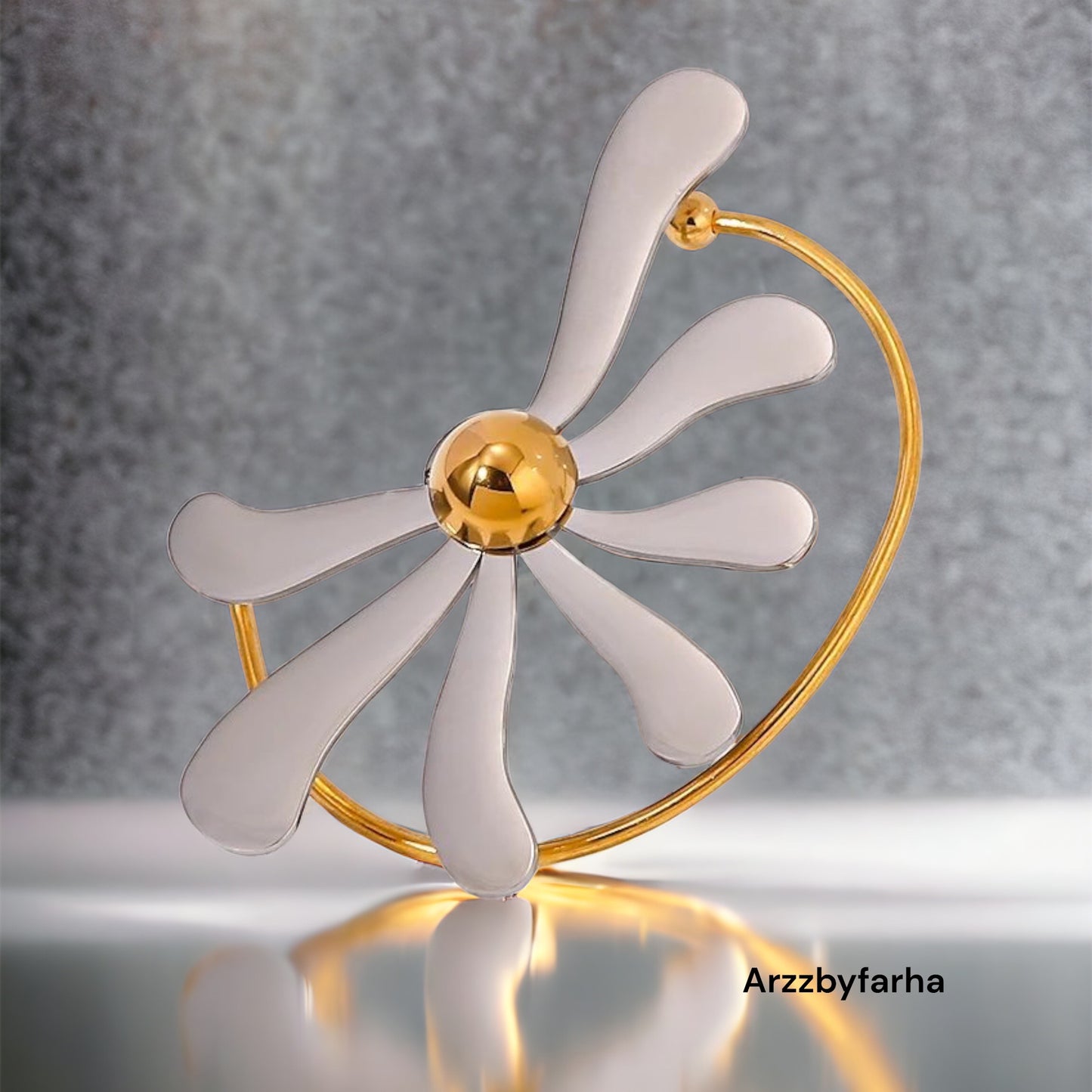 Luxe 18k Gold Dual Tone Ear Cuff