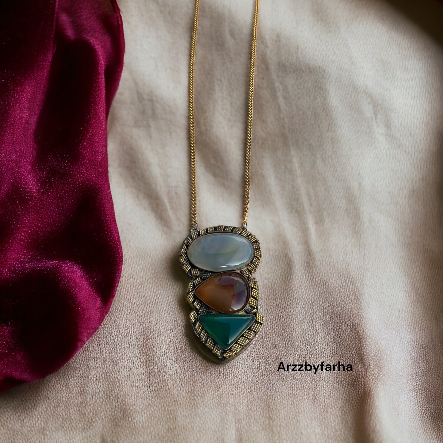 Monalisa Stone Long Necklace