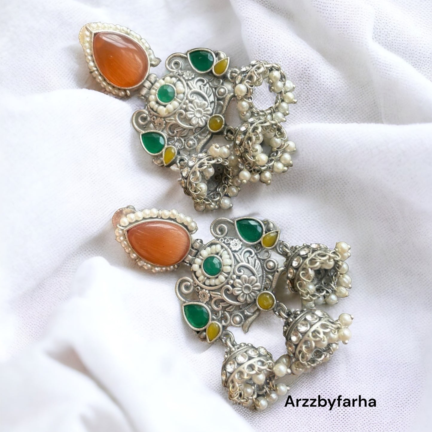 Designer Jhumki Dangler Earrings