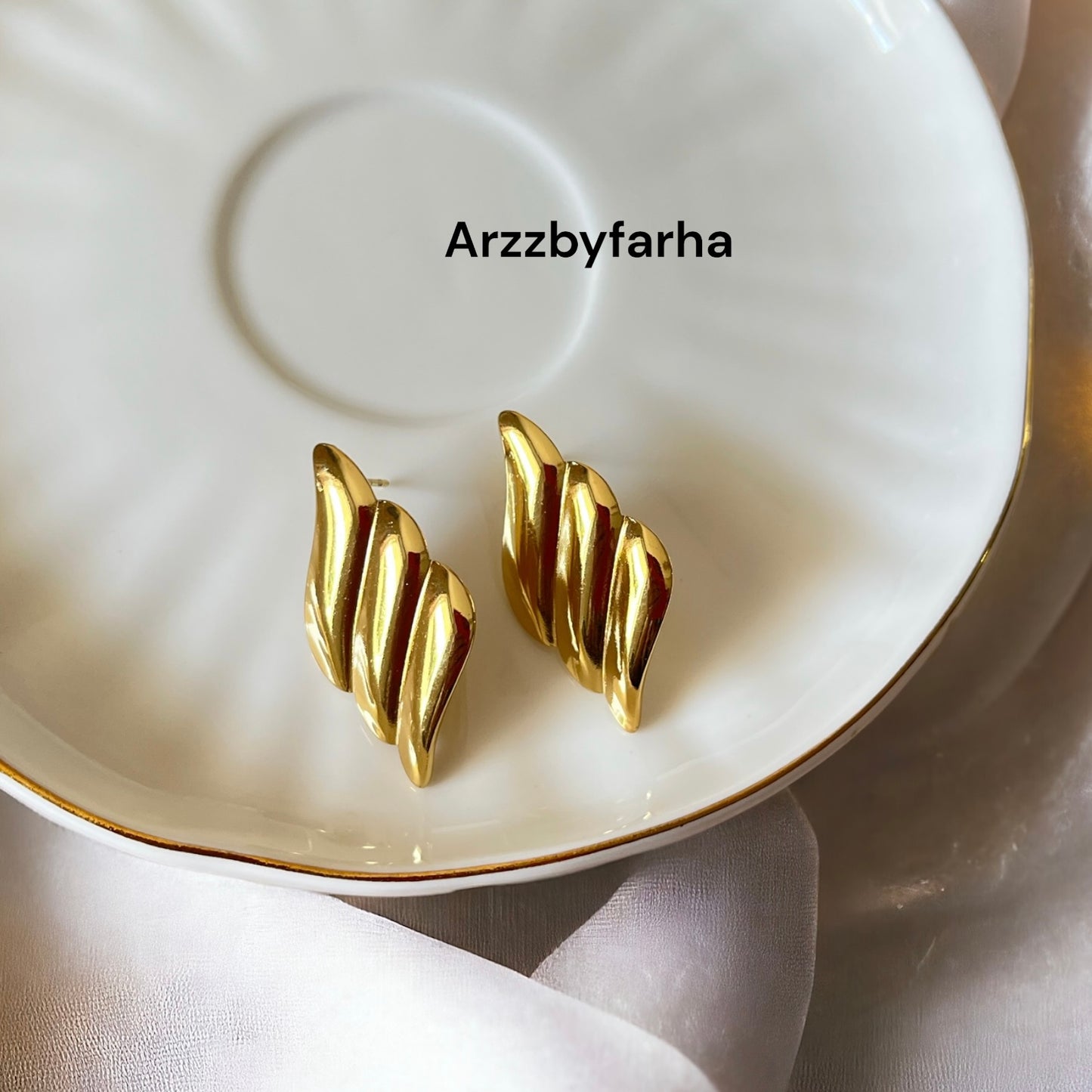 Gold Wings Earrings