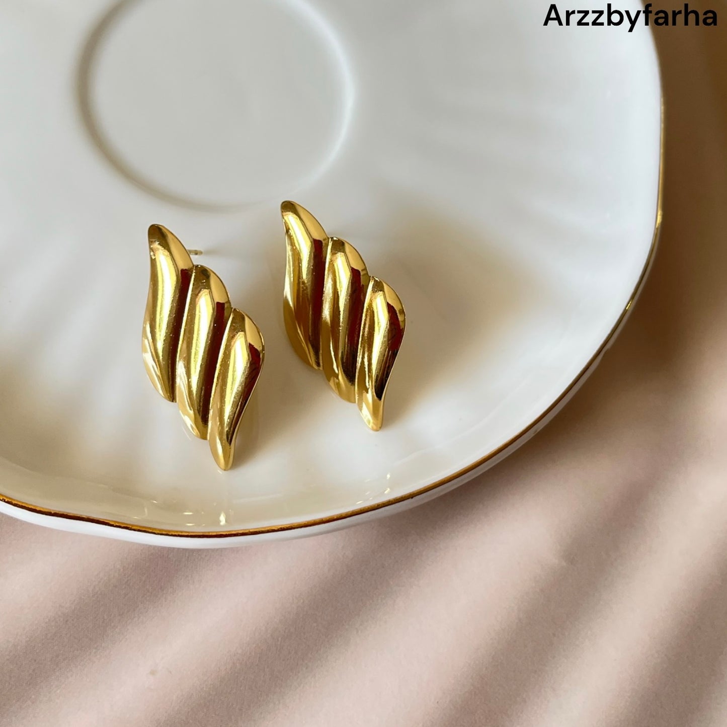 Gold Wings Earrings