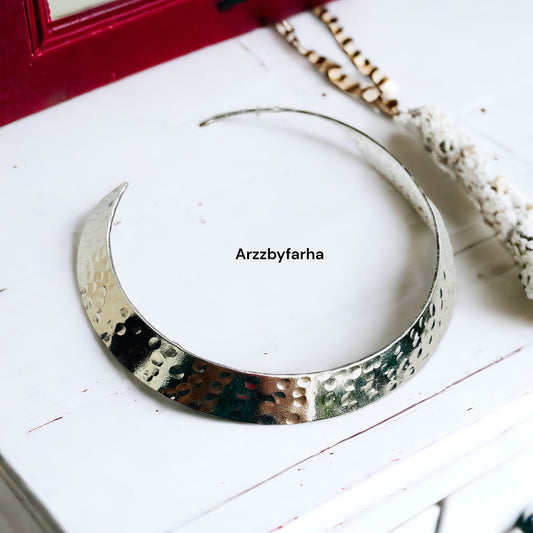 Antique Silver Choker Necklace