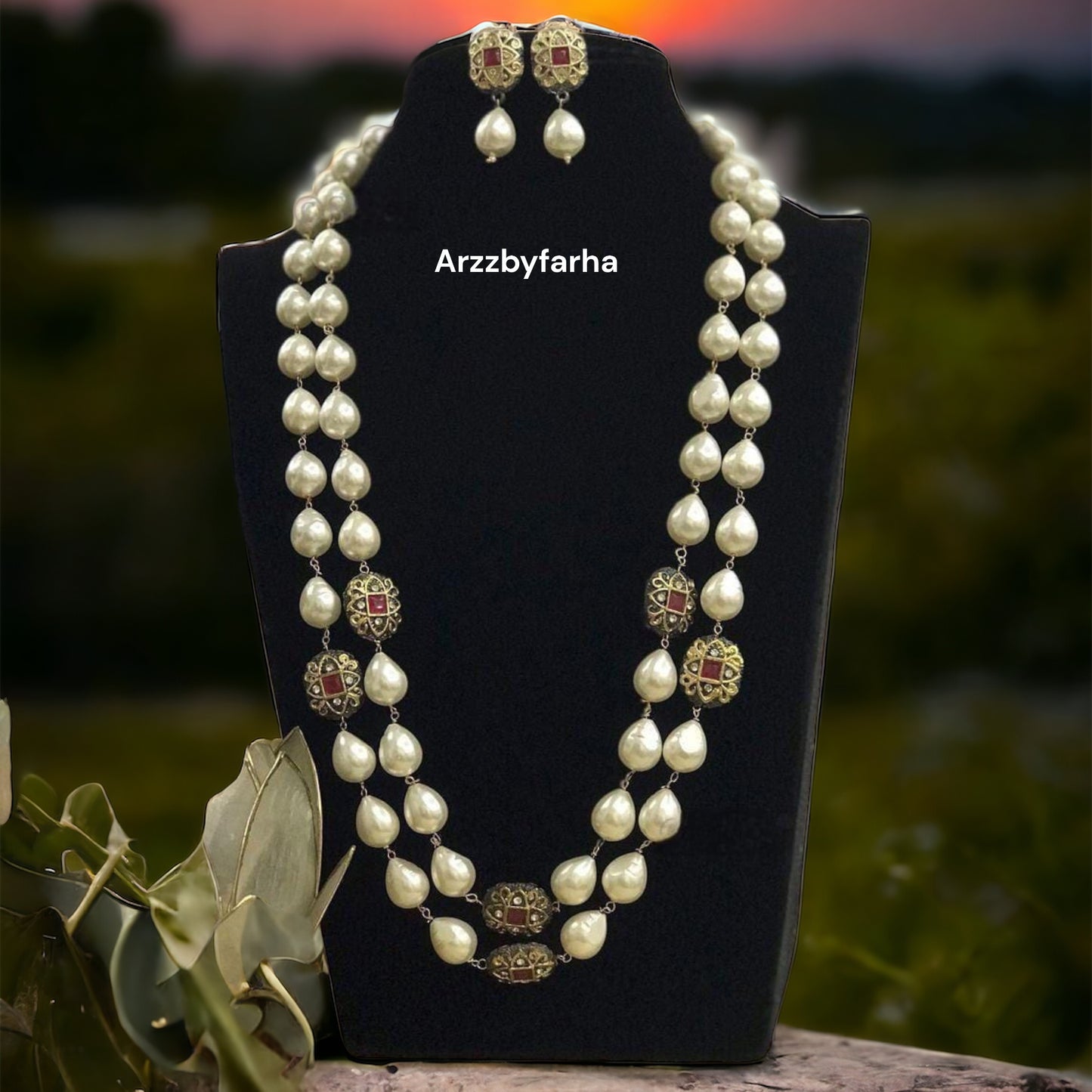 Premium Quality Baroque Pearl Mala Necklace