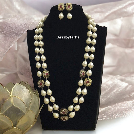Premium Quality Baroque Pearl Mala Necklace