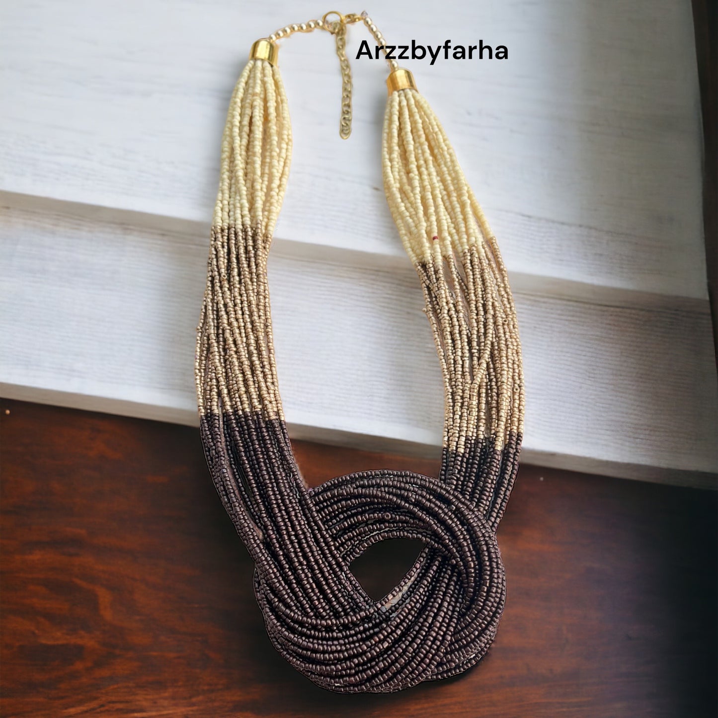 Multi Beaded Strings Boho Necklace