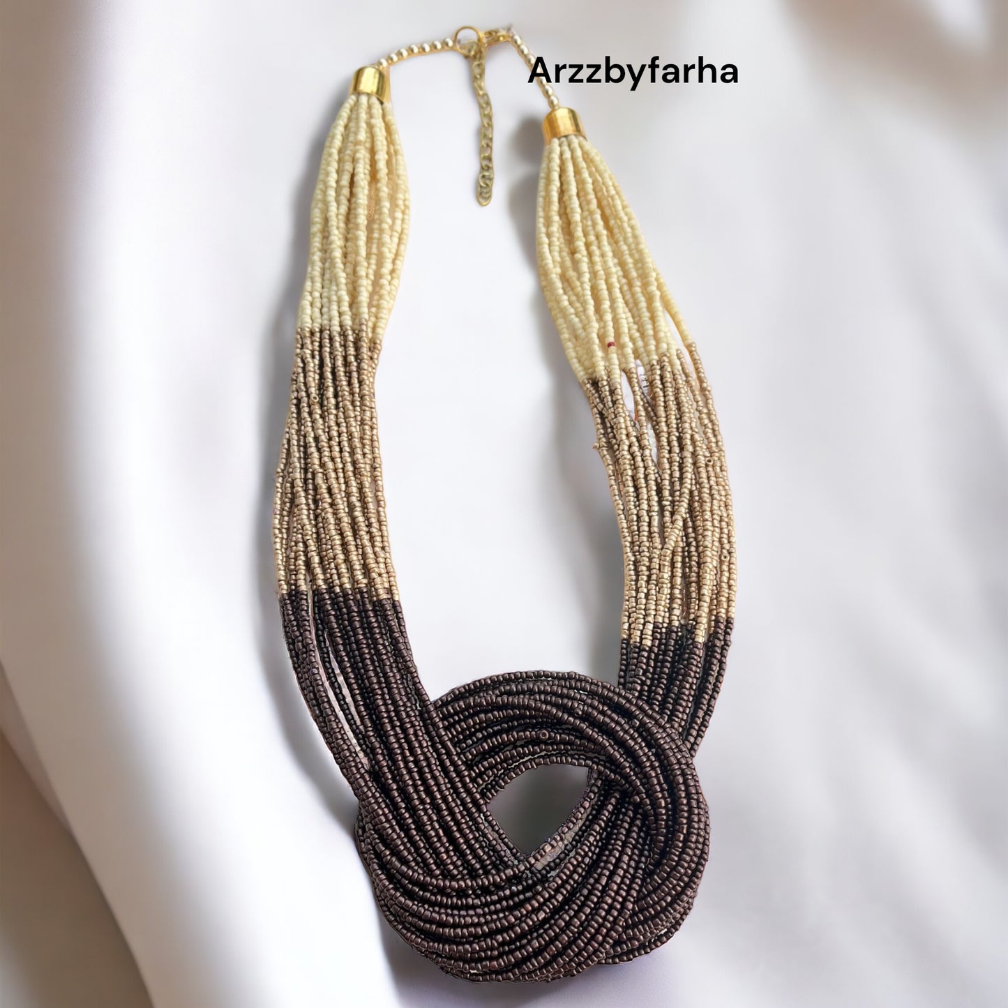 Multi Beaded Strings Boho Necklace