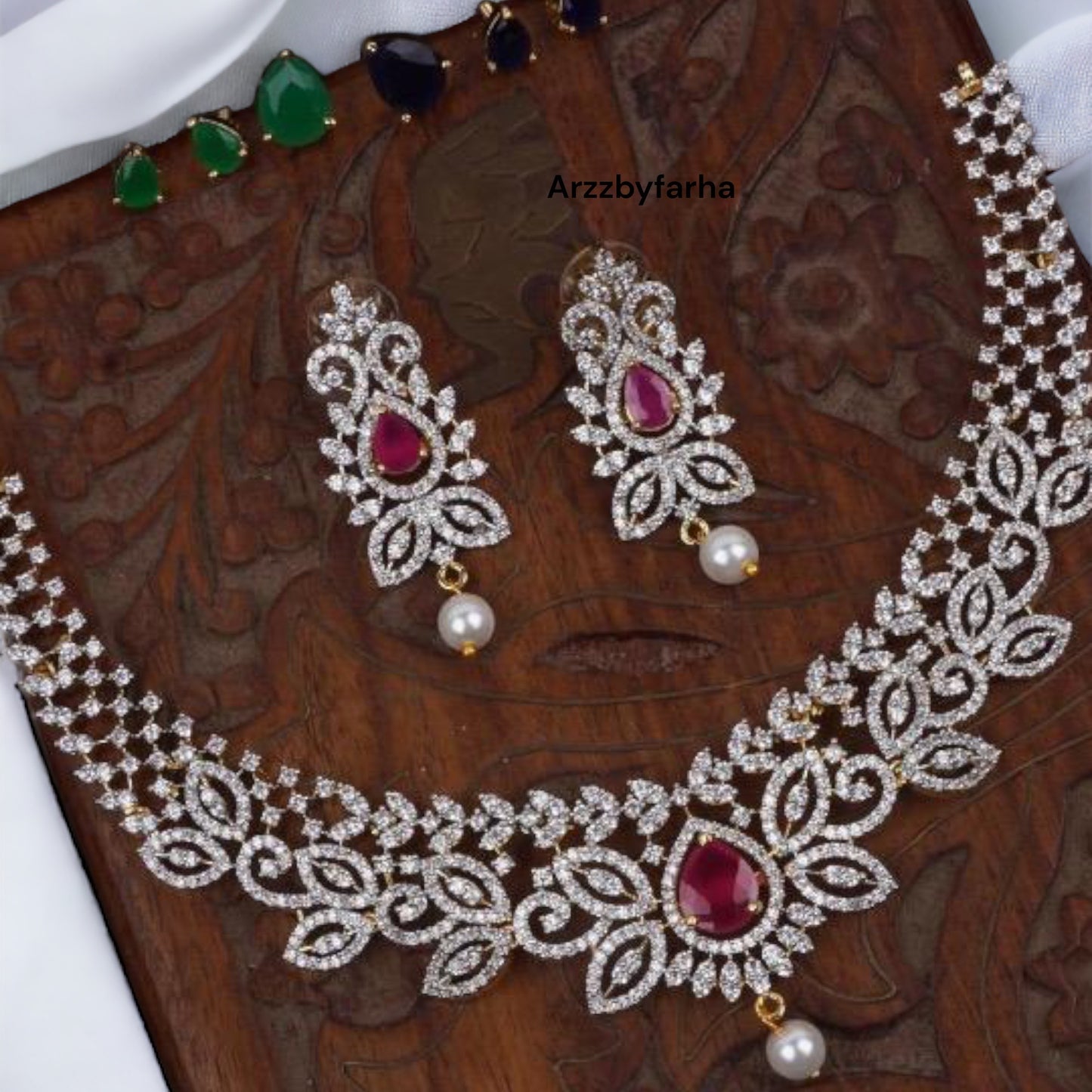 3 in 1 Stone Changeable Necklace Set