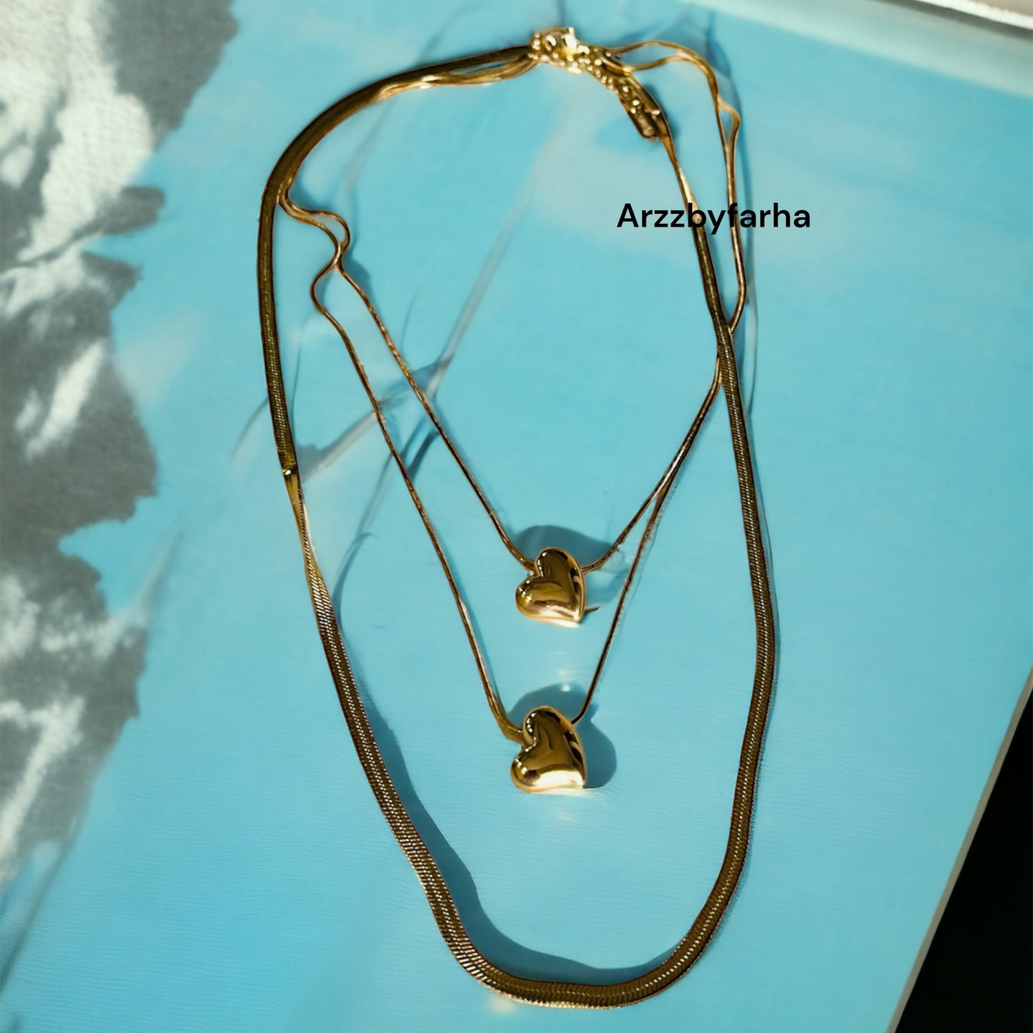 3 Layered Heart Necklace