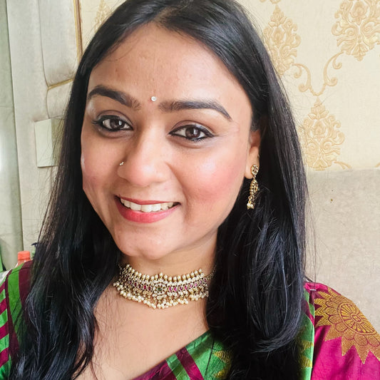 Gold Jadau Choker Set