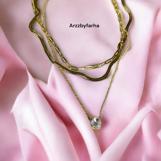 3 Layered Chain Necklace