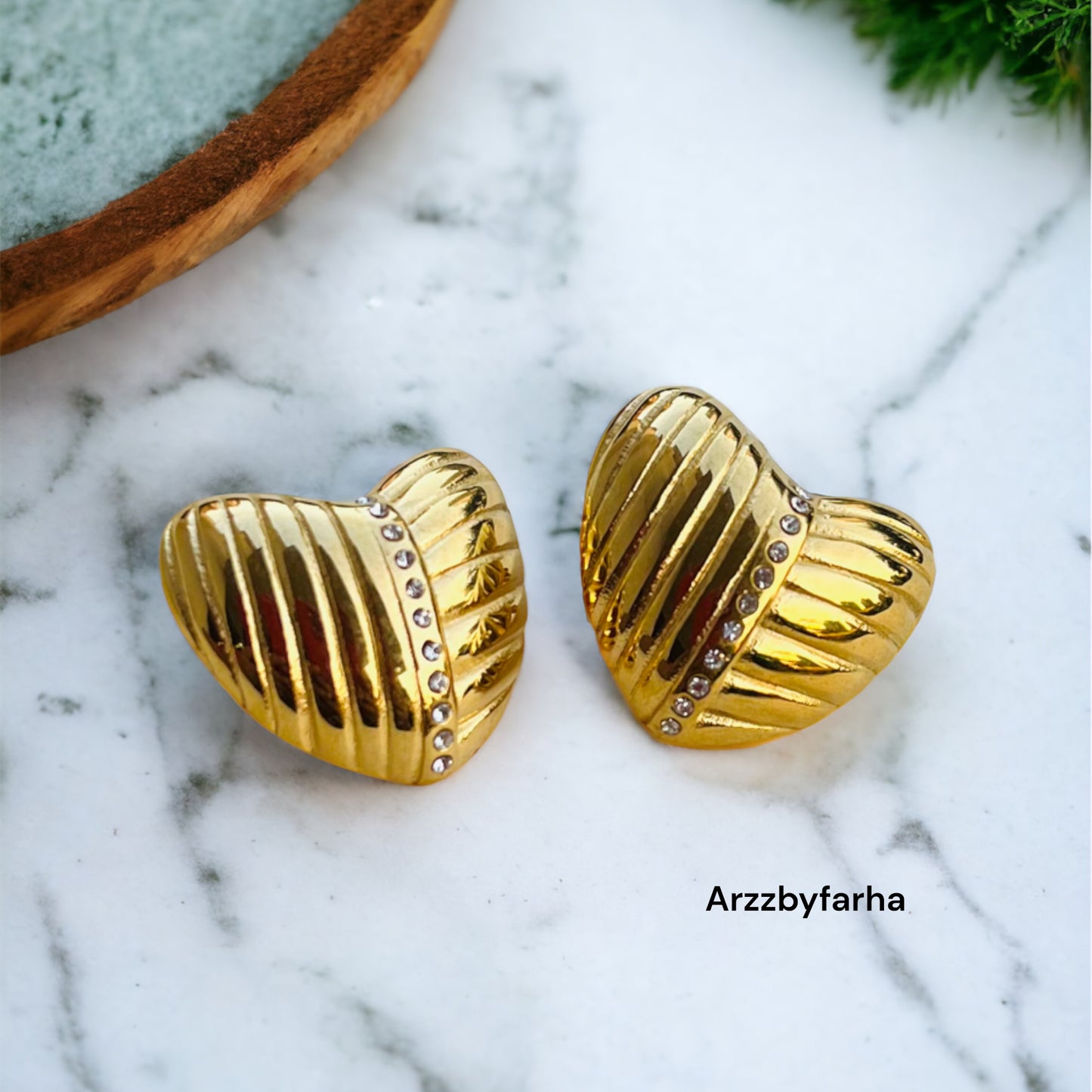 Shine Connects Us Heart Earrings