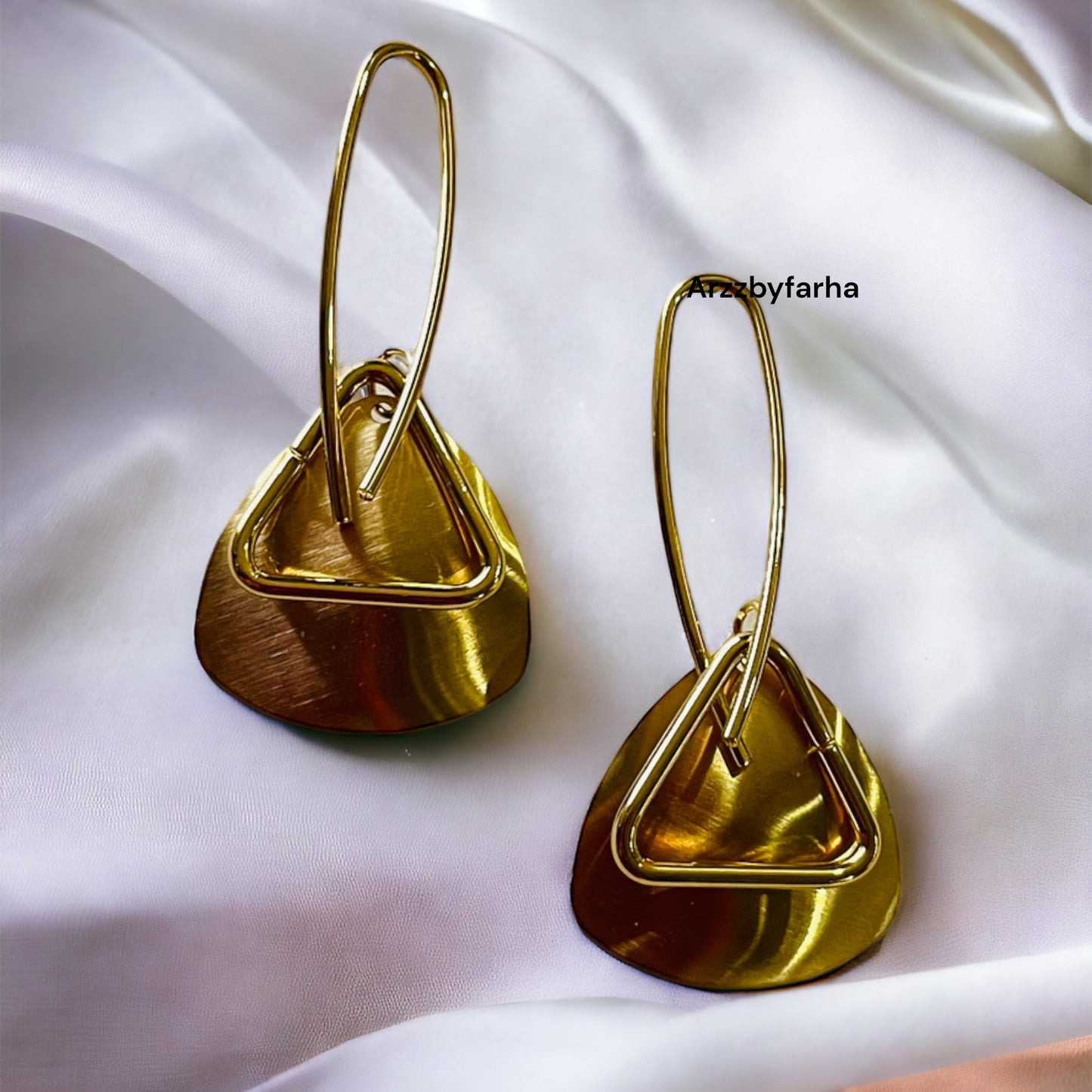 Geometric Triangle Drop Earrings