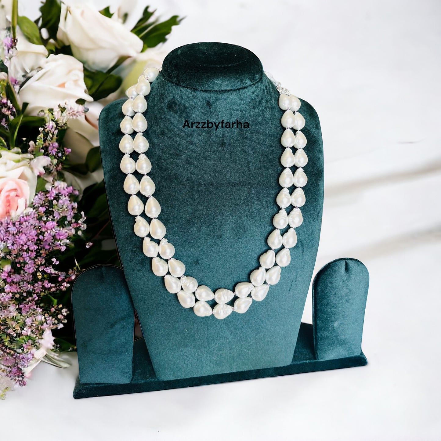 Premium Quality Baroque Pearl Mala Necklace