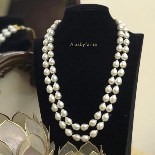 Premium Quality Baroque Pearl Mala Necklace