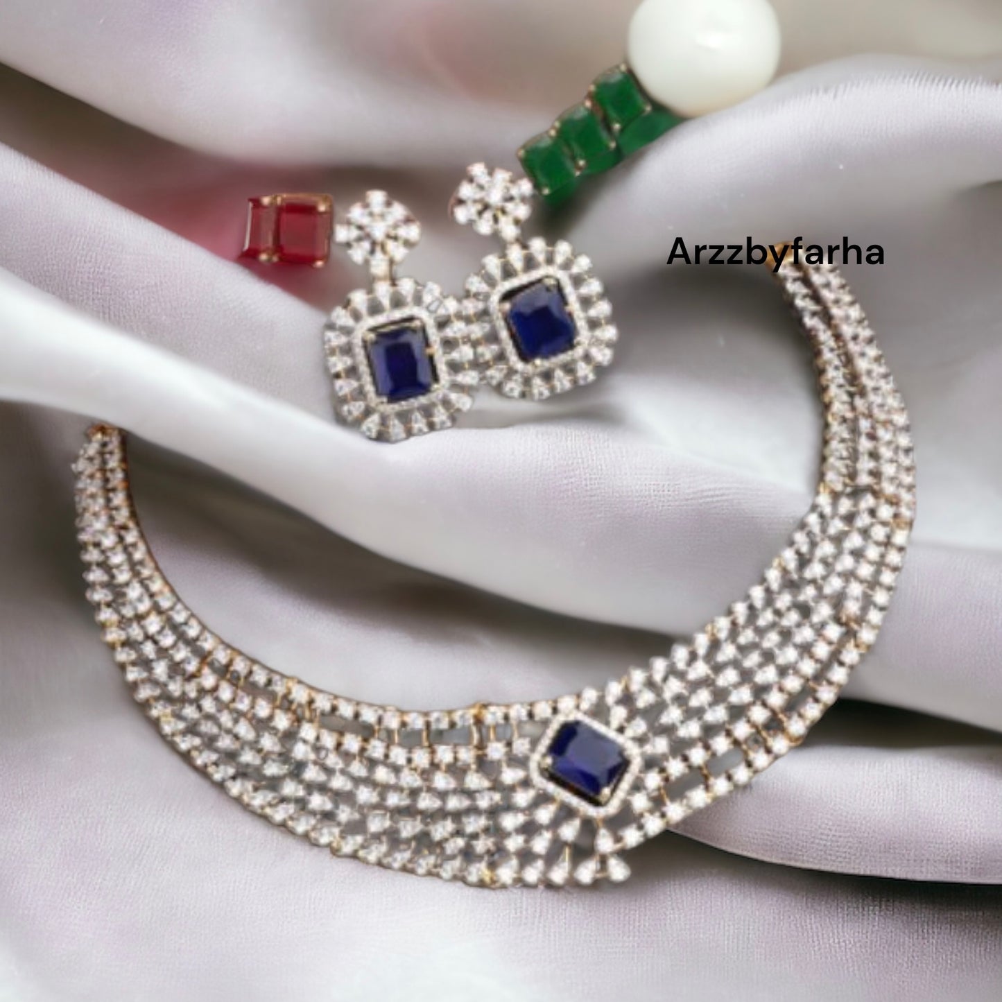 3 in 1 Stone Changeable Necklace Set