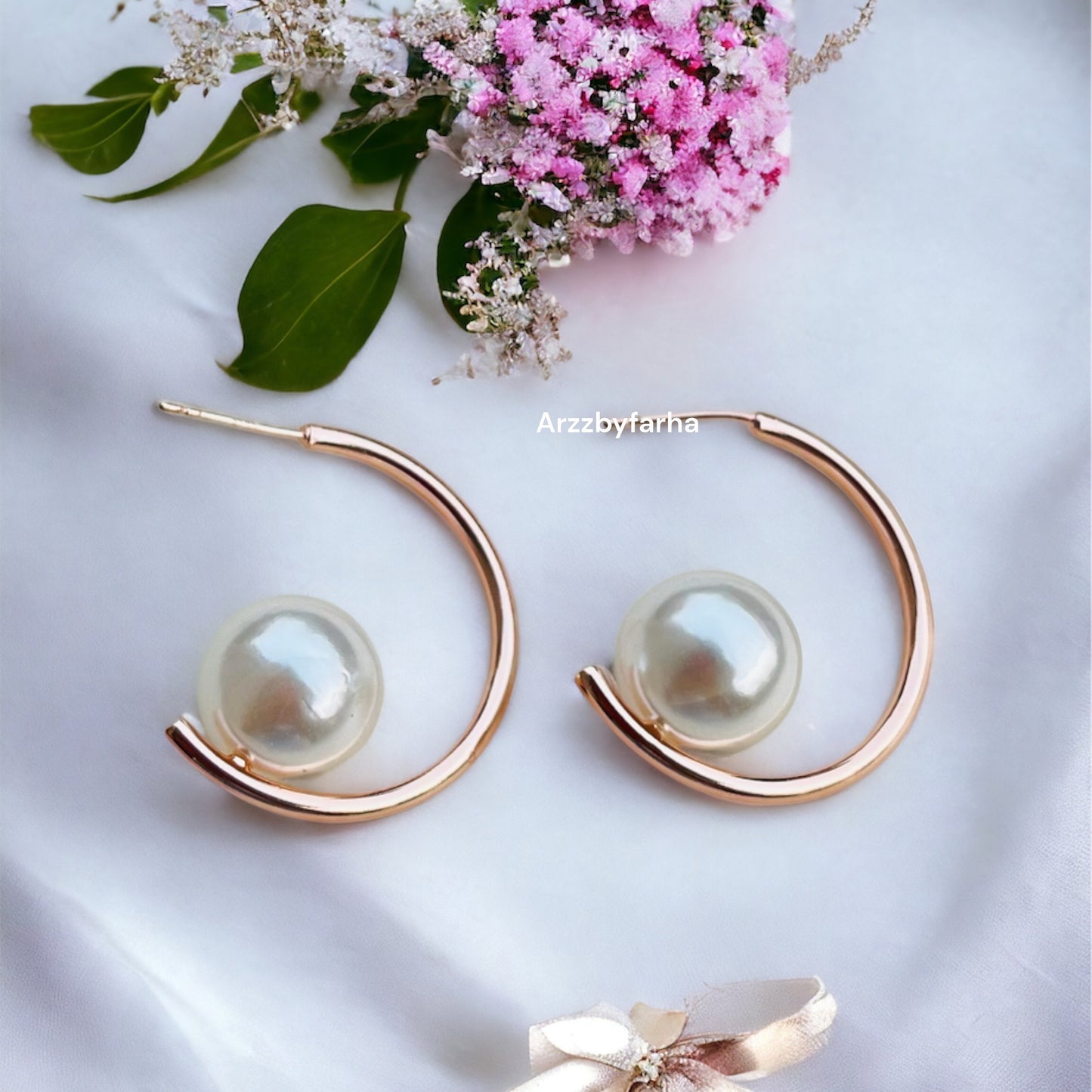 Rose Gold Hoop Earrings