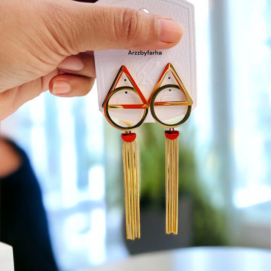 Tassel Gold Earrings