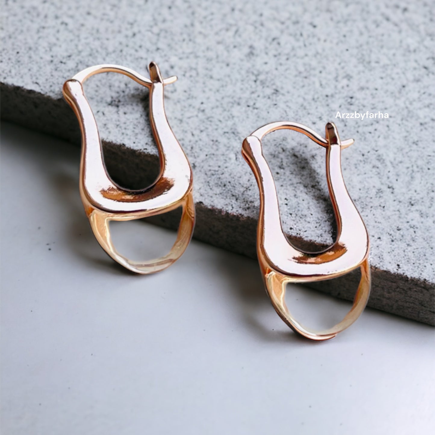 Rose Gold Crystal Drop Earrings