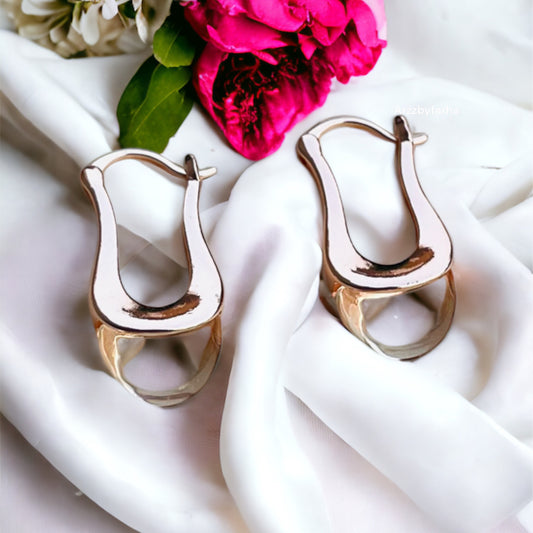 Rose Gold Crystal Drop Earrings