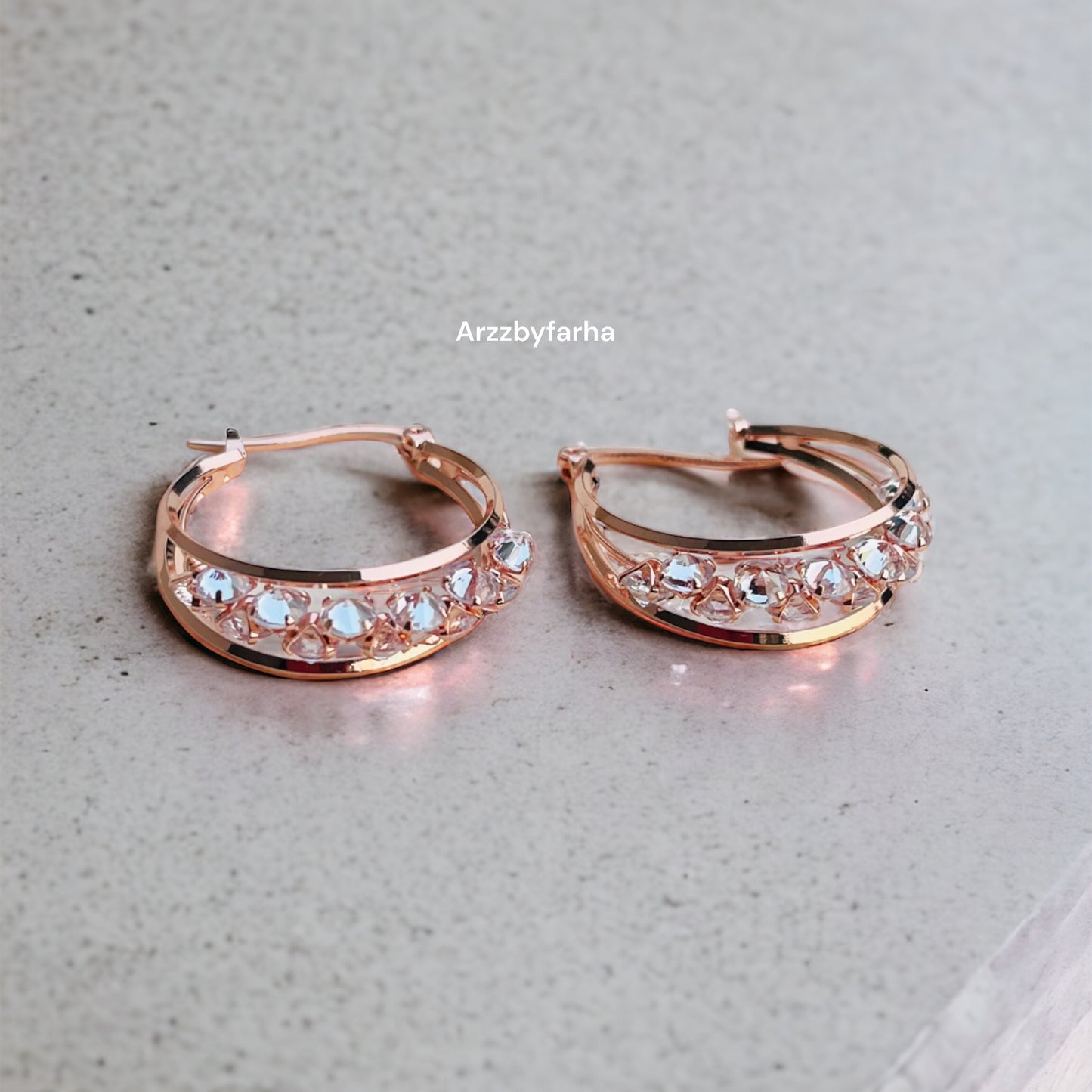Rose Gold Hoop Earrings
