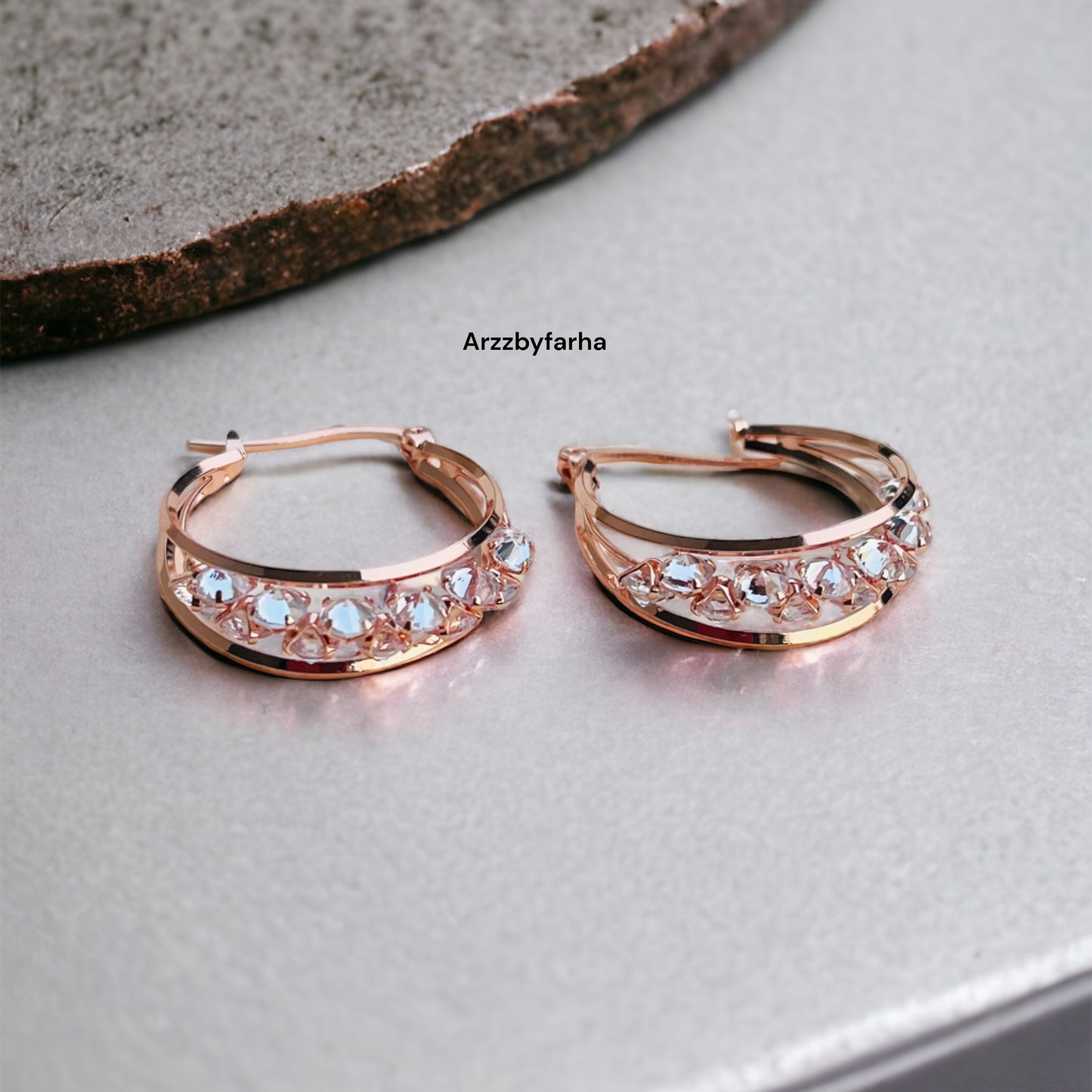 Rose Gold Hoop Earrings