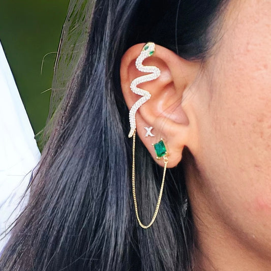 Snake Machine Fitted AD Single Ear Cuff