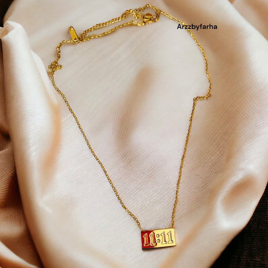 11:11 Pendant Chain Necklace