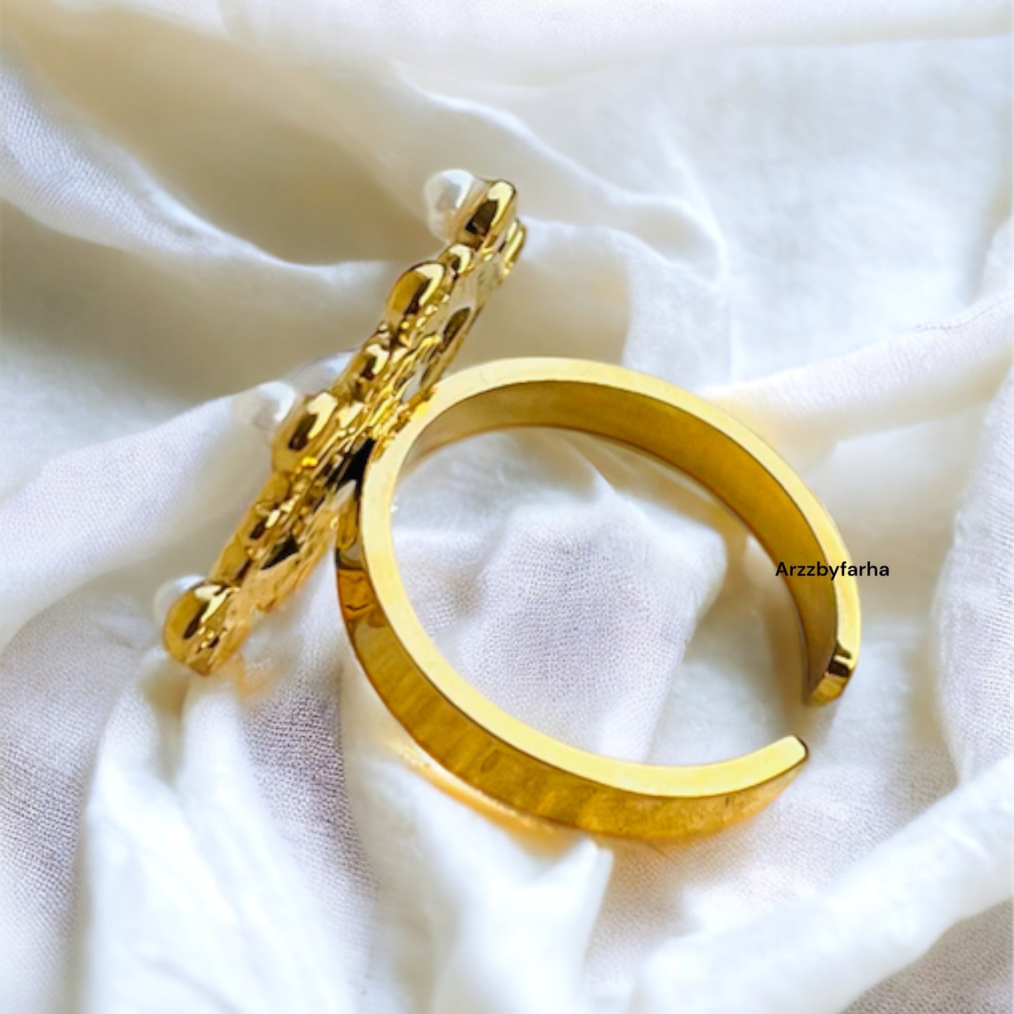 18k Gold Plated Evil Finger Ring