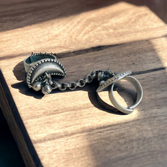 Half Moon Shaped Finger Ring