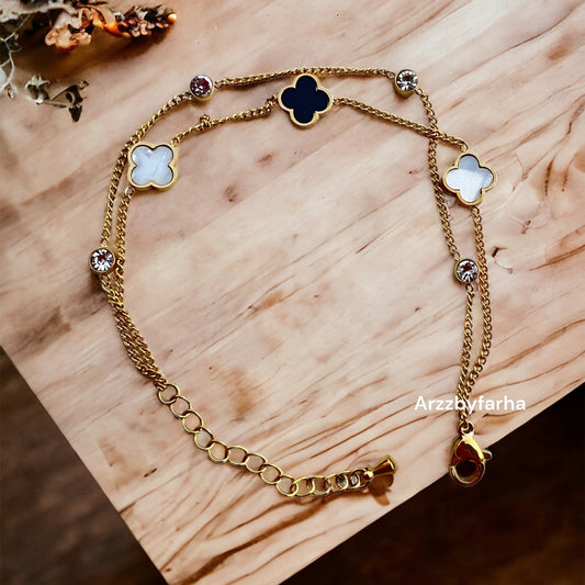 Van Cleef Black & White Bracelet