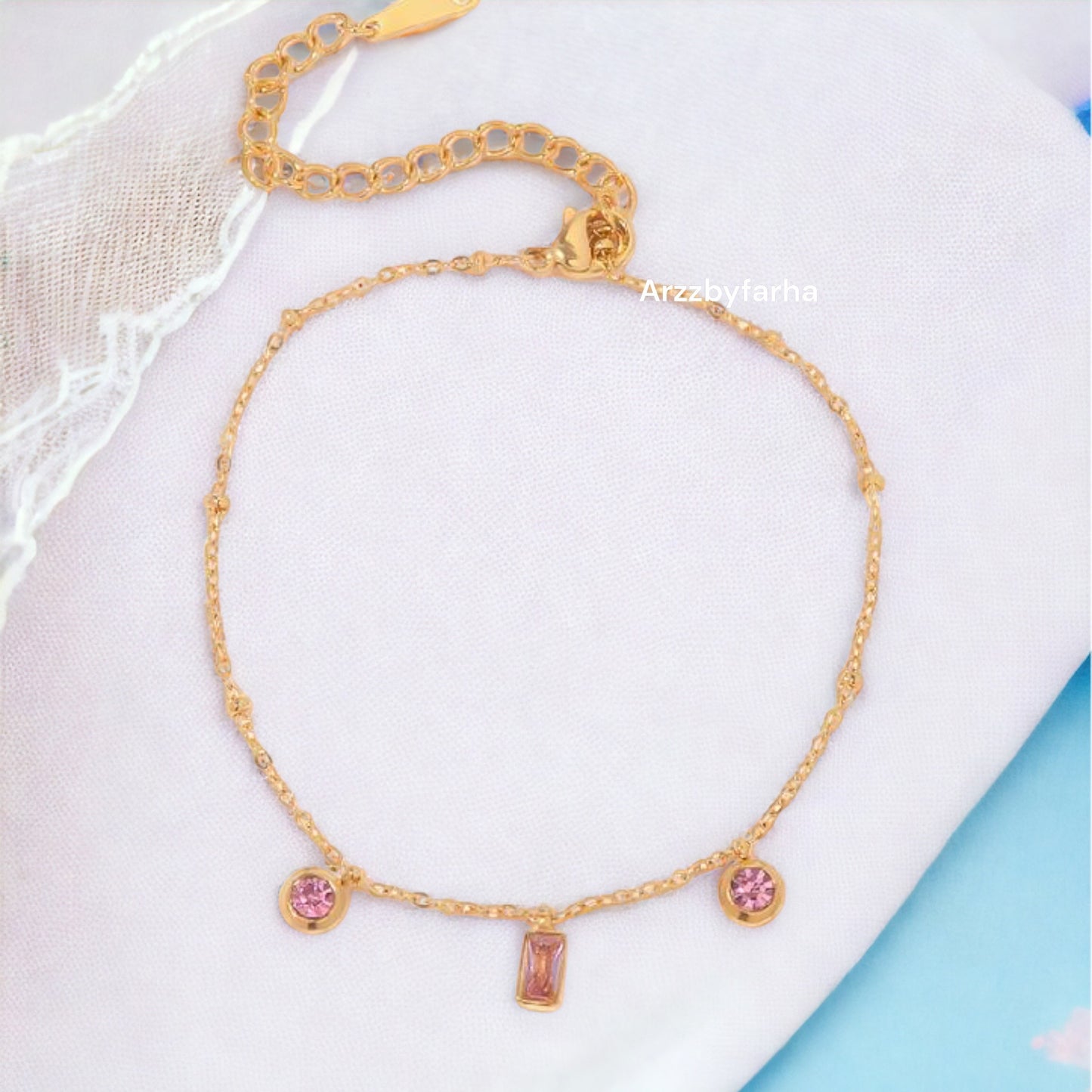 Pink Charm Bracelet