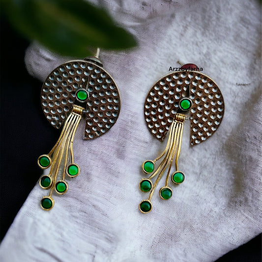 Hanging Stone Studs Earring